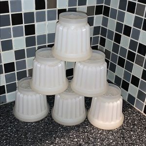 6 pc vintage Tupperware Jell-O molds
